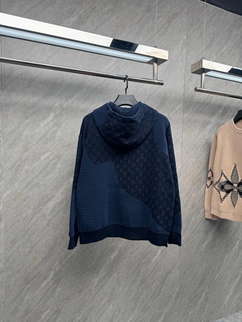 110354 New men's and women's jacquard holiday patchwork hooded jacket clothes