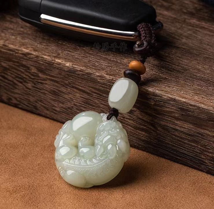 PD0045 Fashion High Quality Jade Keychain Chinese Style Accessories