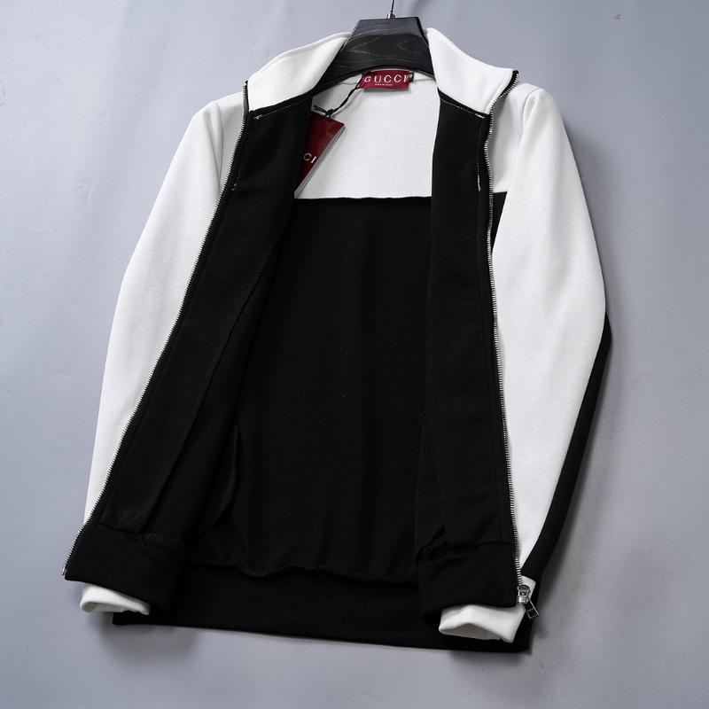 GUC400 New men's autumn and winter long sleeved suit top+pants clothing