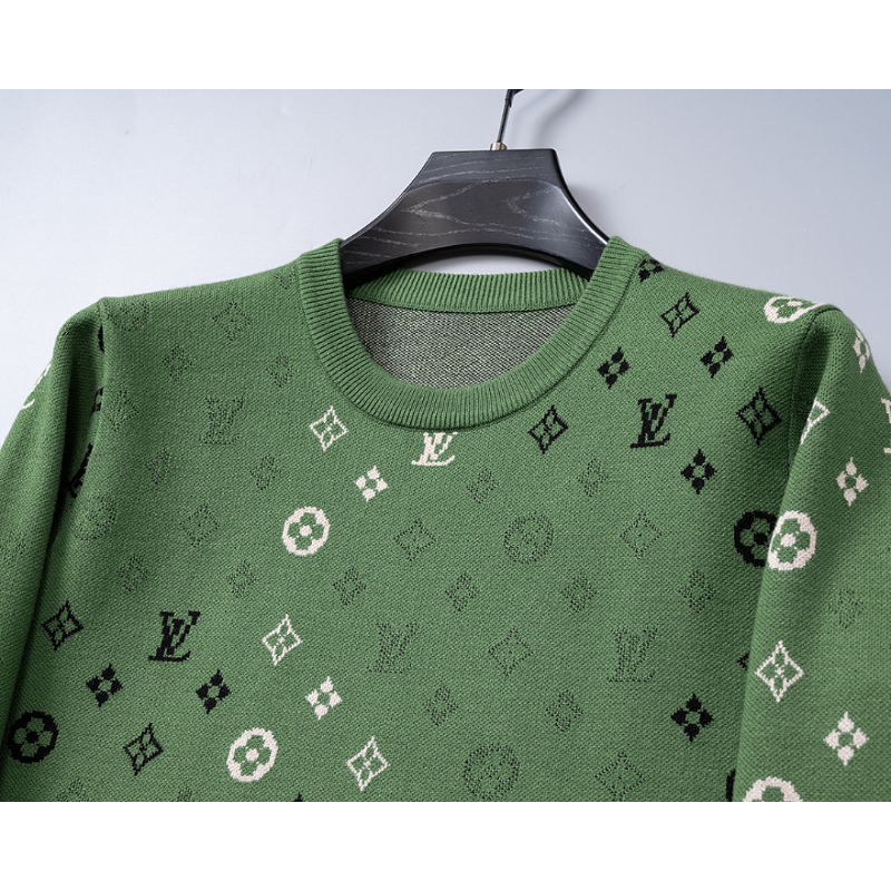 LVC402 New men's autumn and winter round neck sweater pullover sweater wool sweater clothing