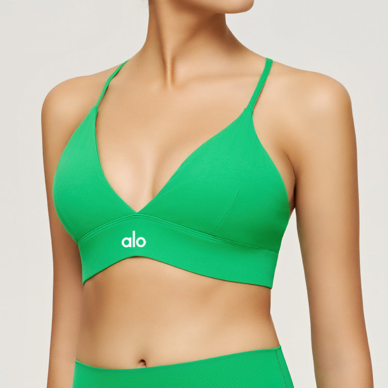 ALC12 Women's Summer Sports Bra Yoga Top with Removable Pads clothes