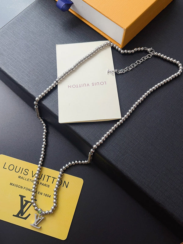 X661 Men's titanium steel bracelet necklace set jewelry