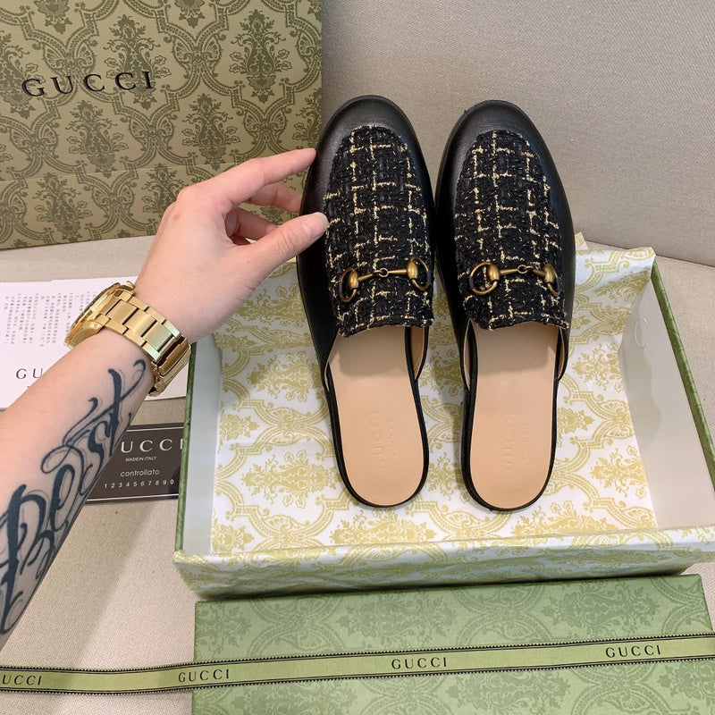 MJGS20 Leather slipper Women shoes 35-43 With box