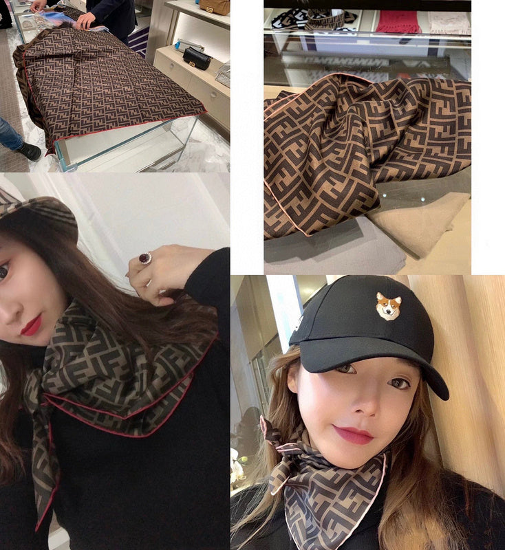 XFC5 Silk satin 90-90CM scarf