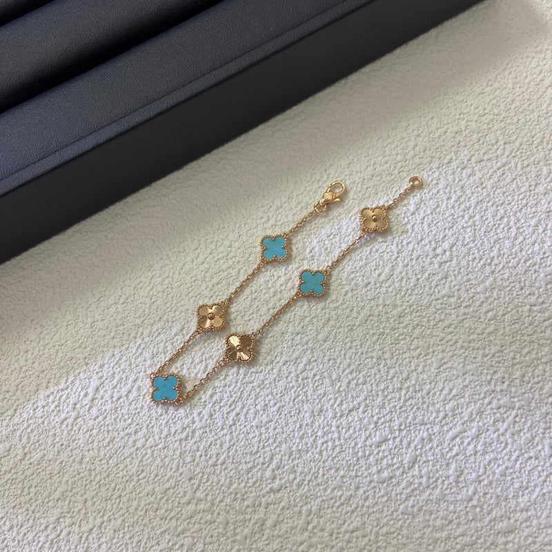 AVSB5 New laser Sky River Stone mini six flower bracelet jewelry