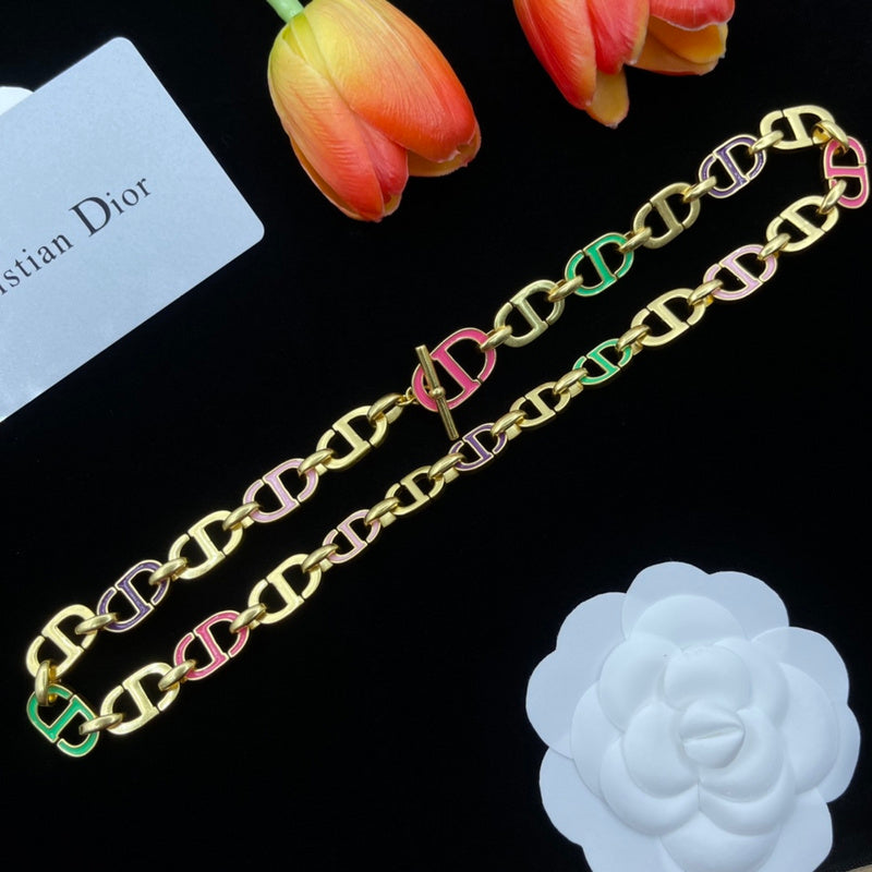 DN2 Necklace 316L steel plating gold Jewelry