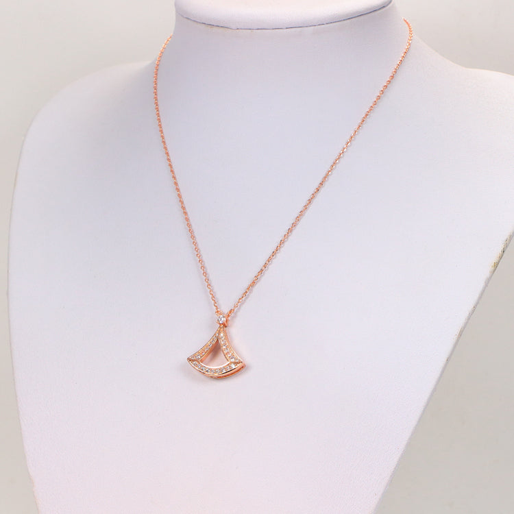 BVN21 Full of rhinestone drop pendant diamond necklace, stylish, simple and versatile clavicle Jewelry