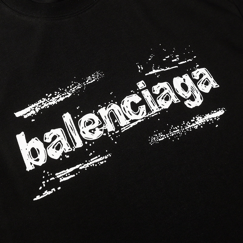 BAC92 New Men's and women's letter embroidery short-sleeved T-shirt clothing