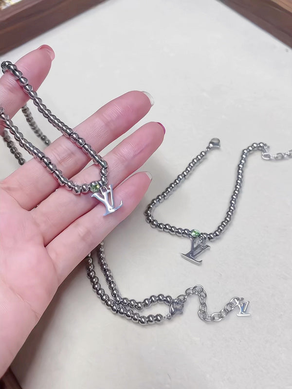 L191 Men and women can wear titanium steel bracelet length 15+5cm jewelry