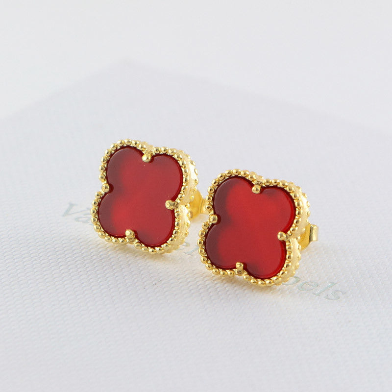 VAE14 Classic Van Clee* shell earrings Jewelry for women