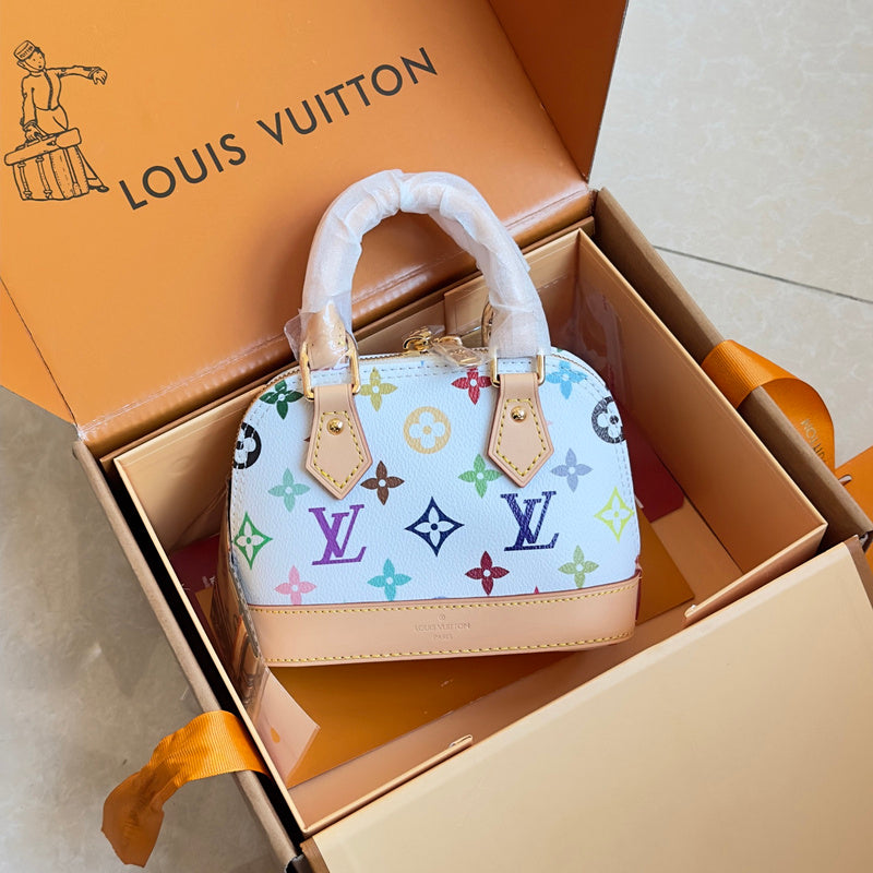 MLVB5 Women's white three-color small shell bag 18/12/8