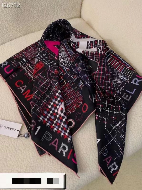 XCC19 Silk satin 90-90CM scarf