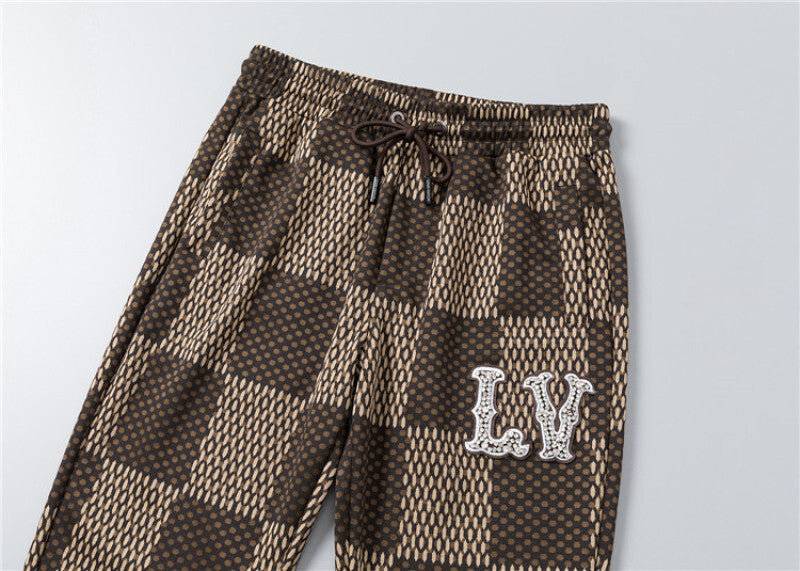 LVC025 New men's spring and autumn thin style outerwear+long pants pure cotton casual suit clothing