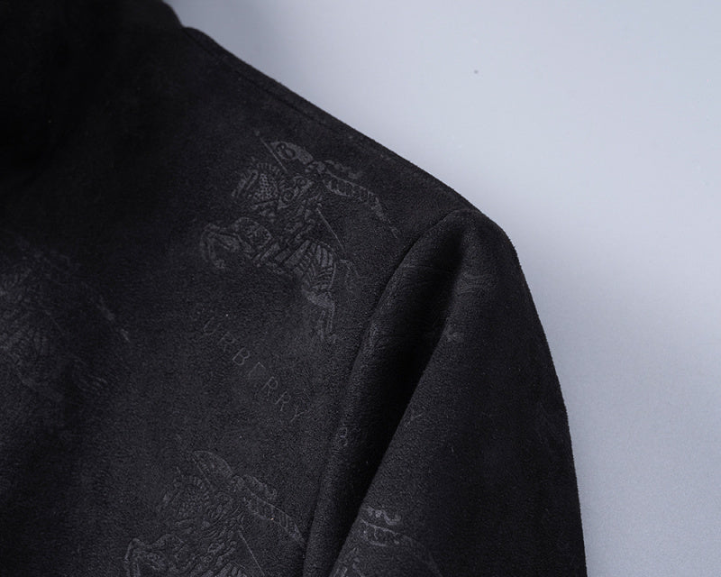 BUC07 New Spring and Autumn thin imitation deer skin velvet jacket long sleeved cardigan clothes