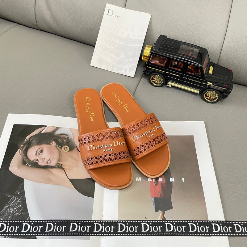 MBDS1 Leather Slippers Size 35-41 Shoes with Box