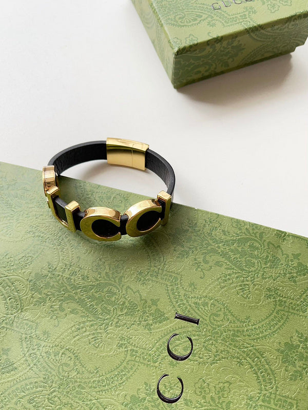 S394 Women's new fashion leather bracelet jewelry