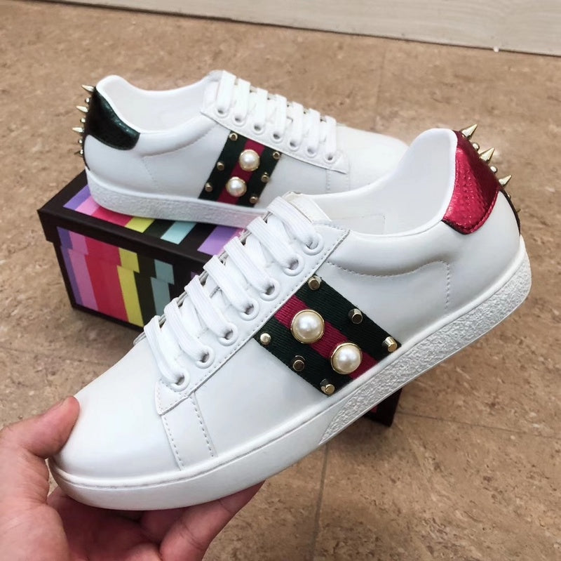 MJGS43 Women 35-40 Man 40-44 Leather shoes with box