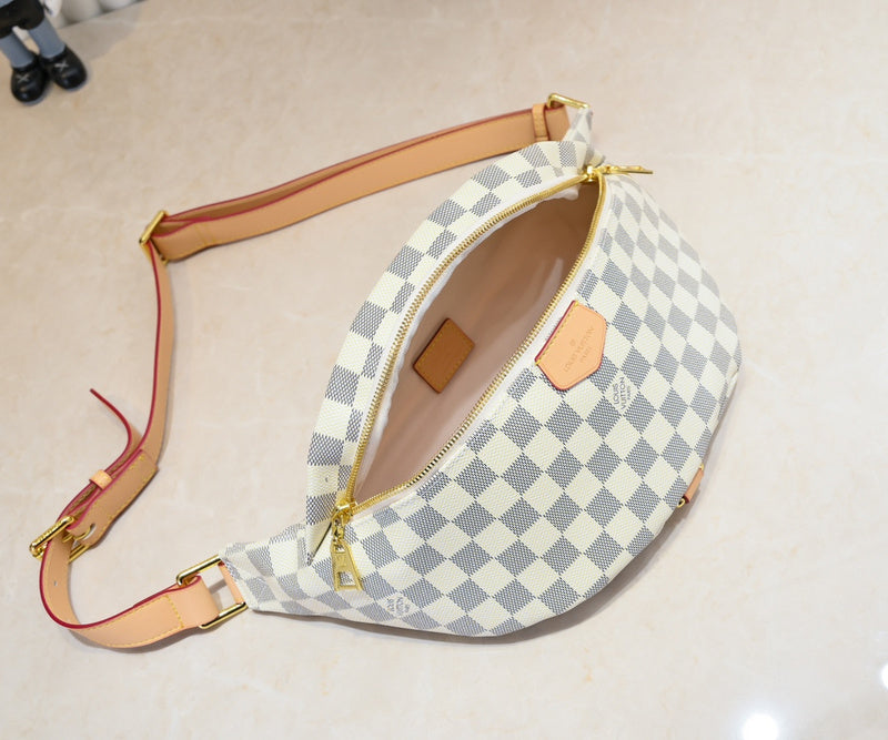 LLP55 Leather Bag 37x14x13CM Shoulder for women and men Bags