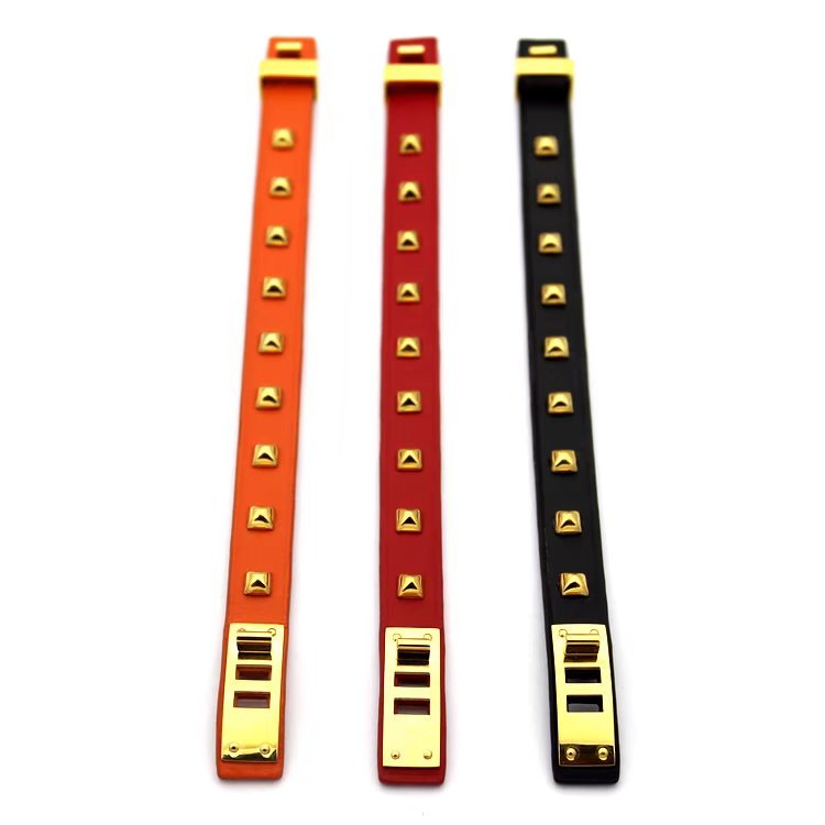 HB04 Women's rivet leather bracelet jewelry
