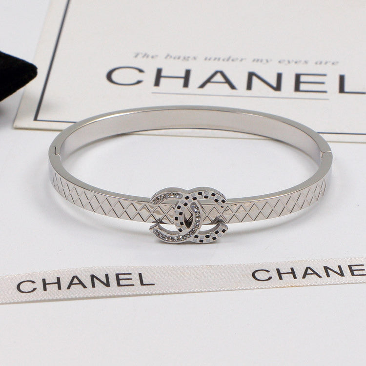 CHB3 Exquisite stainless steel jewellery mesh CH bracelet Jewelry