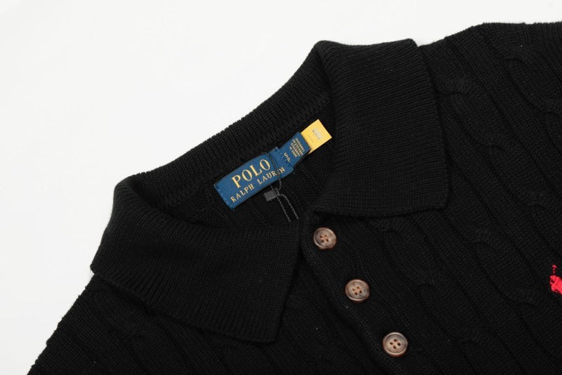 LFC5 New men's and women's spring and autumn collared sweaters, sweater base clothes