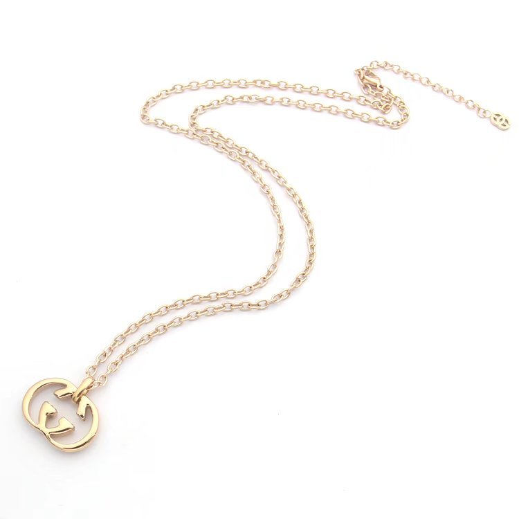 GN03 Letter Pendant Necklace Jewelry