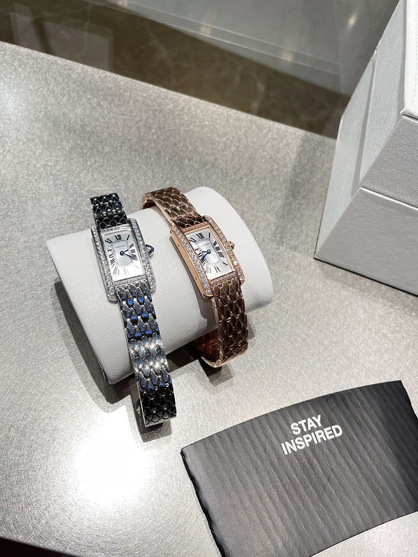 CW3 Sapphire water stone crystal mirror women's watch 34.80 x 19.00 mm