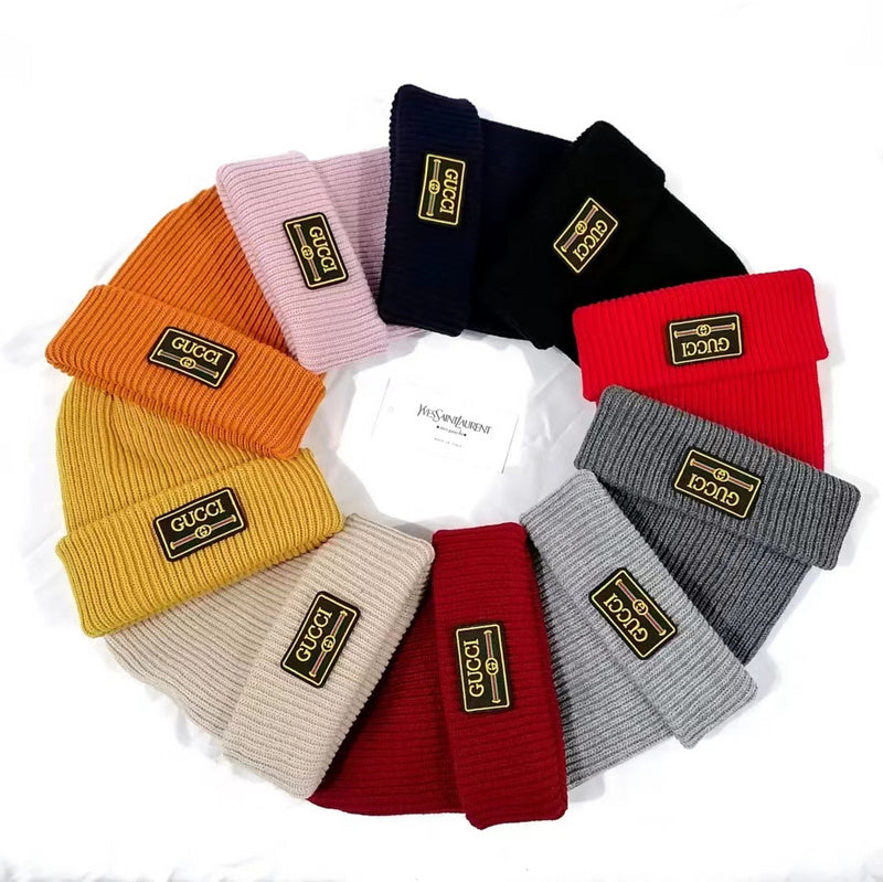 PGCH1 Women's thick striped knitted hat