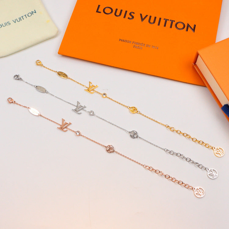 LVB86 316L steel gold plated bracelet Jewelry