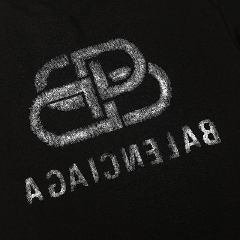 BAC91 New Men's and women's letter embroidery short-sleeved T-shirt clothing