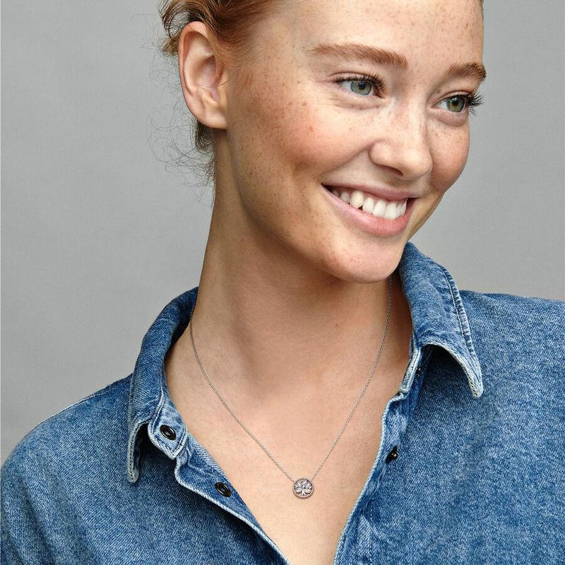 PDN15 S925 Sterling Silver High Quality Necklace 45CM Jewelry