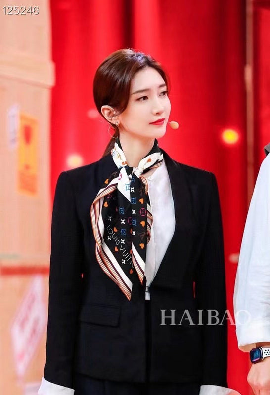 XLC01 Silk satin 90-90CM Scarf