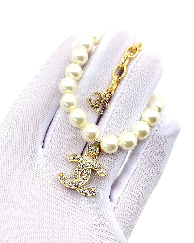 CHB49 Full pearl letter bracelet, simple atmosphere Jewelry