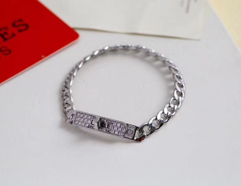 HB49 gold-plated bracelets, simple and direct buckle Jewelry