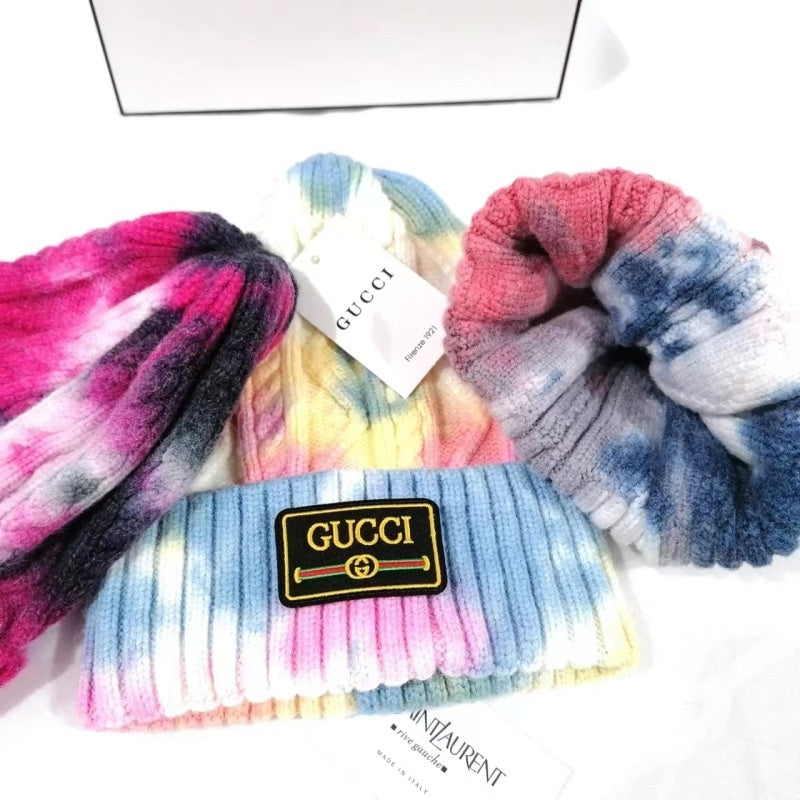 PGH1 Autumn and Winter New Fashionable Colorful Core spun Knitted Hat