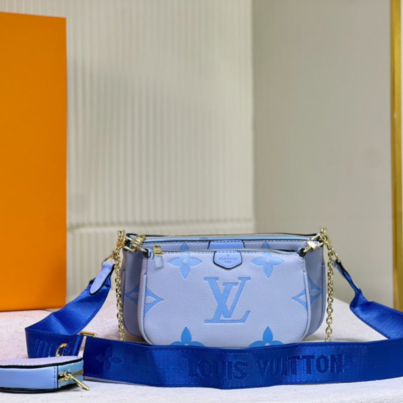 LLP019 Leather shoulder bag High Quality 24×13×4.5cm 19.5×11×4cm 9.5×2cm