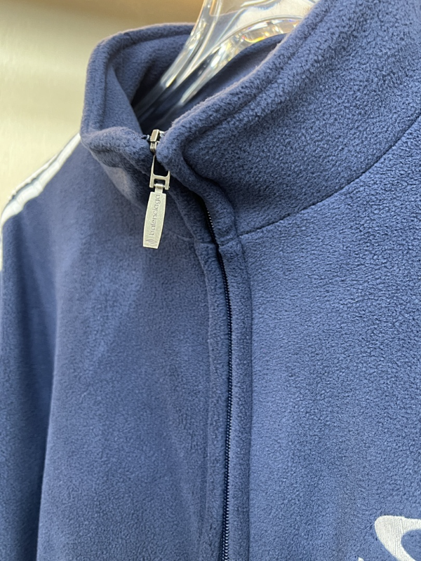 BAC104 New autumn and winter men's and women's suede standing collar blue jacket clothing