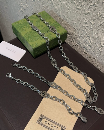 X739  Men's and women's titanium steel necklace jewelry