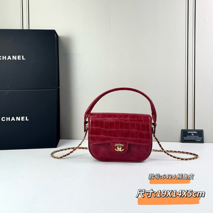 LCP00 Leather bag 19-14-5CM Shoulder bags