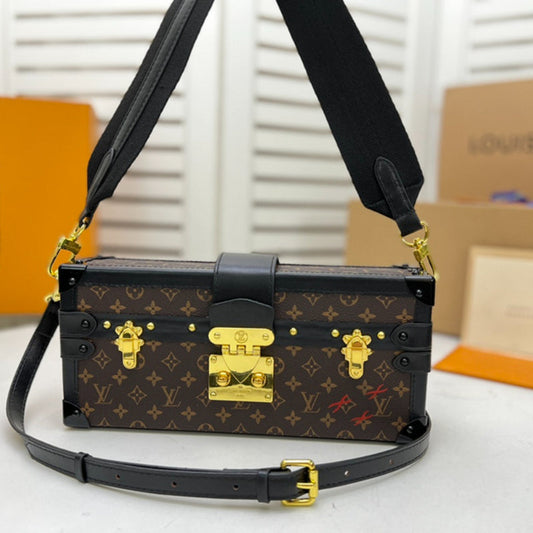 LLP015 27 x 12 x 6.5 cm  High quality women bag fashion shoulder bag Classic box bag