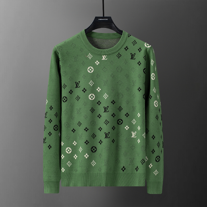 LVC402  New men's autumn and winter round neck sweater pullover sweater wool sweater clothing