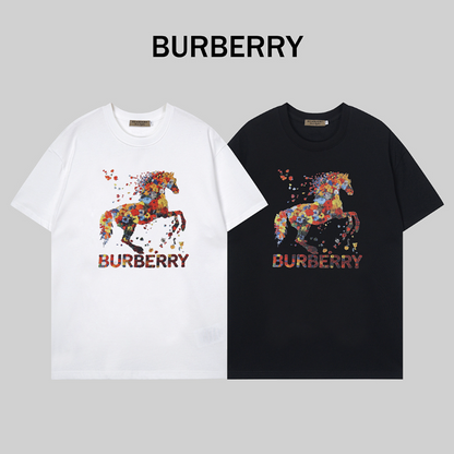 BUC036 New Year of the Horse Men's and Women's Summer Pure Cotton Top T-shirt Clothing