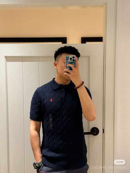 LFC9  New high-quality men's and women's spring and autumn polo shirts, short sleeved sweaters, sweaters, base sweaters, clothing