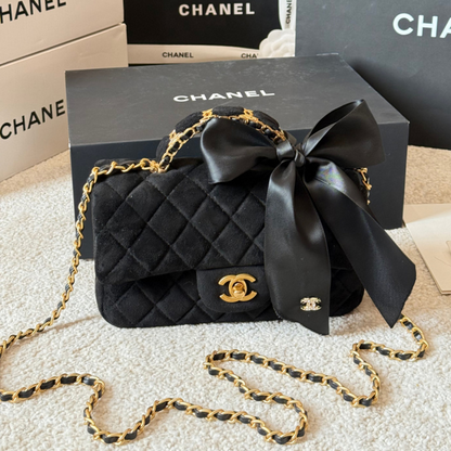 ACP54 Velvet Leather Bag 19-13CM Bags With Box