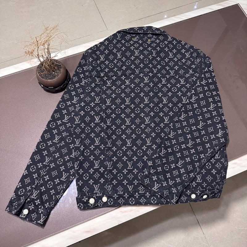 LVC041 New men's and women's high-quality denim jackets with loose fit clothing