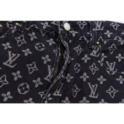 LVC040 New men's and women's high-quality jeans loose fit clothing