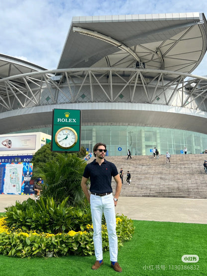 LFC9  New high-quality men's and women's spring and autumn polo shirts, short sleeved sweaters, sweaters, base sweaters, clothing