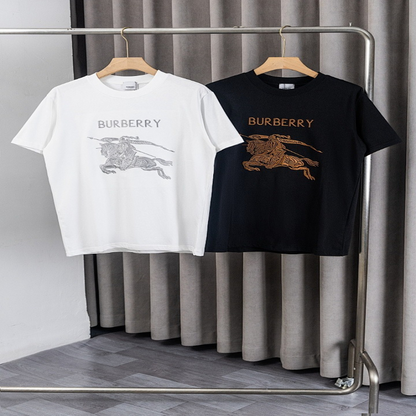 BUC040 New men's and women's summer pure cotton top T-shirt clothing