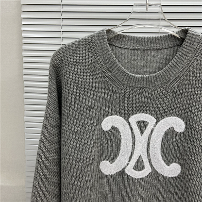 CEC1  Autumn and winter new high-quality men's and women's fashion brand new sweater jacquard letter clothing