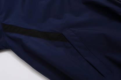 BAC105 New men's and women's autumn and winter double-sided hooded jackets, knitted hoodies, flower gray front and back assault jackets, windproof jackets, clothing